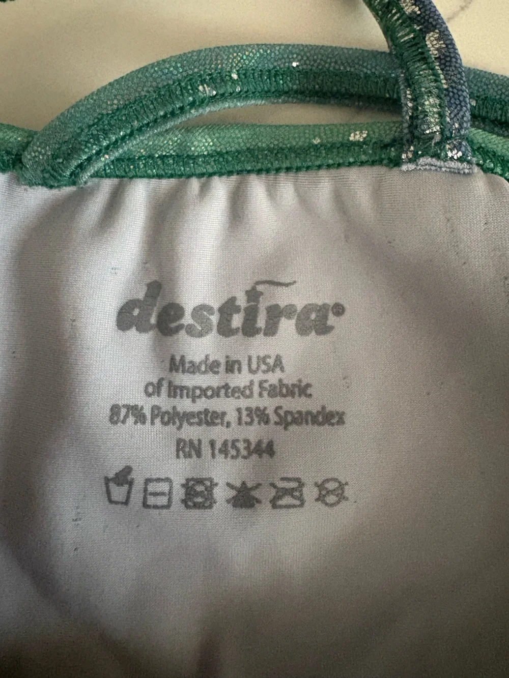 DESTIRA Sparkle Ombre Kids Gymnastics Leotard